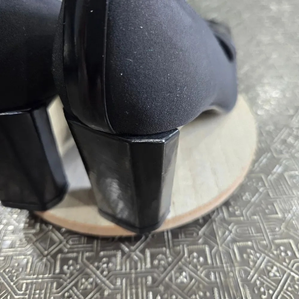 🐢 Stuart Weitzman Vintage Anna Black Pump Size 7.5